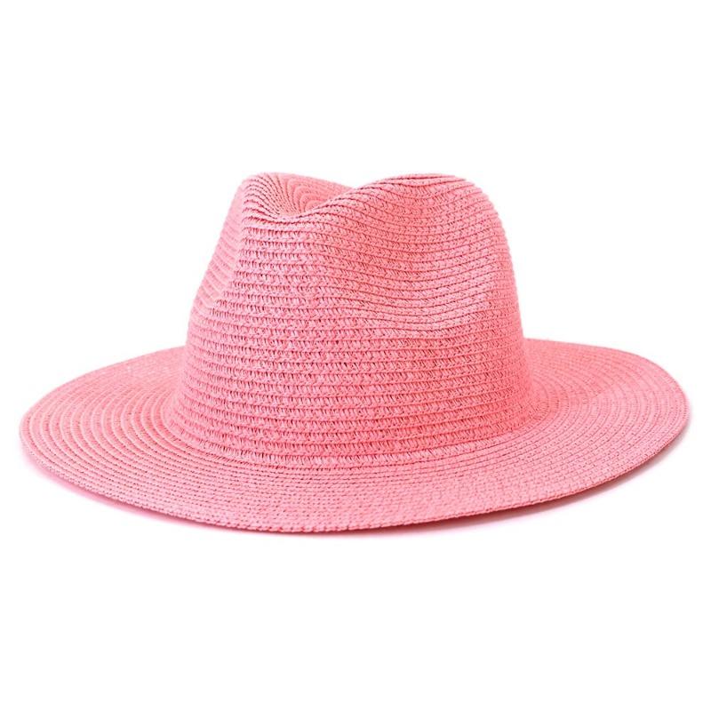 Uomini e donne viaggiano protezione solare da mare moda cappello da sole primavera ed estate cappello di paglia jazz colorato