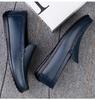 Men's Genuine Leather Slip-On Driving Shoes - Soft Sole Business Casual Flats, Large Size