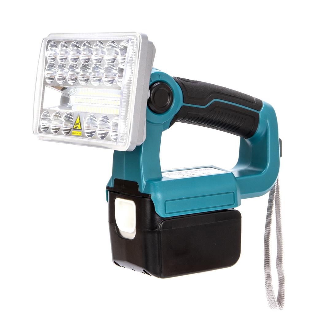 18W 2000Lm Portable Led Work Light Suitable For Makita 14.4-20V Battery Rechargeable Led Flood Light Cordless Flashlight With Usb Port Decor