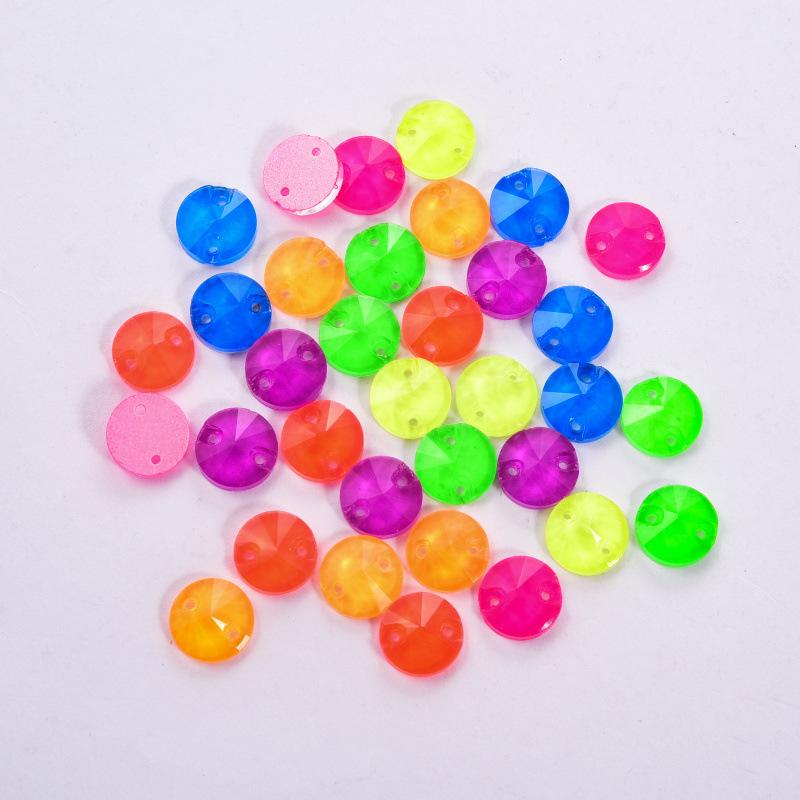 

Хрустальное стекло, сшитое вручную, круглое, спутниковое, флуоресцентное, плоское дно, мокко, неоновое, плоское дно, стразы, аксессуары для одежды своими руками 14MM (36pcs/pack)