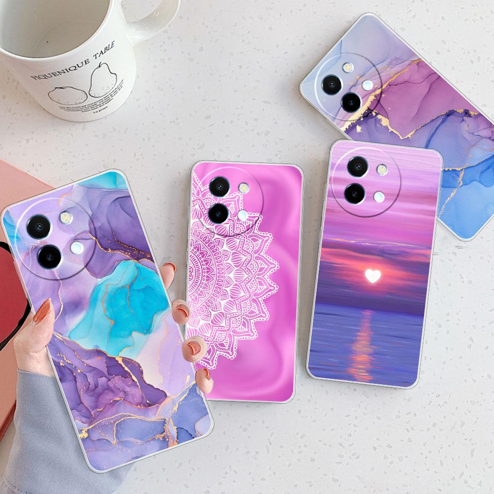 For Vivo Y38 5G Case For Vivo Y18 /Vivo Y18E Coque Shockproof Clear Soft Silicone Cover Phone Case on VivoY38 Y 18 Y18E Funda