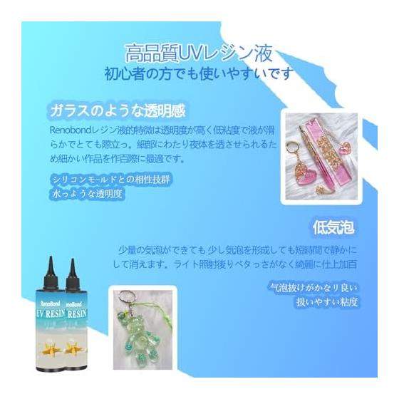 Resin Liquid Large Capacity 1000g UV Resin Liquid Hard Type Molding High Transparency Rapidly Curing Ultra Clear UV/LED Compatible Resin DIY Handmade