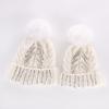 Multi Color Rhinestone Parent Child Knit Hat For Mom And Baby