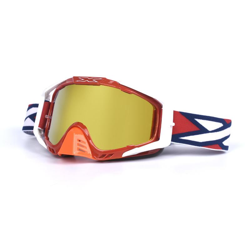 

New European and American style full-frame goggles, motorcycle glasses, ski goggles, unisex outdoor cycling glasses, windproof goggles красный