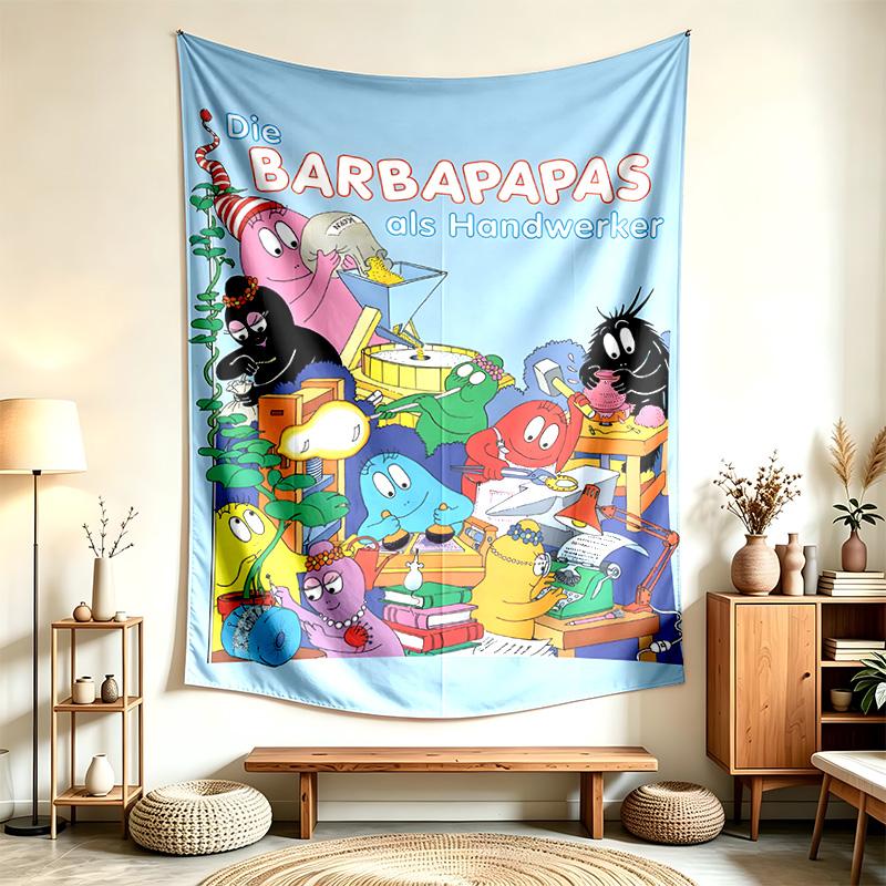 Les Barbapapa (14) Tapestry Suitable For Decorating Homes Dorms And Bedrooms Soft To The Touch And A Perfect Gift For Friends And Family