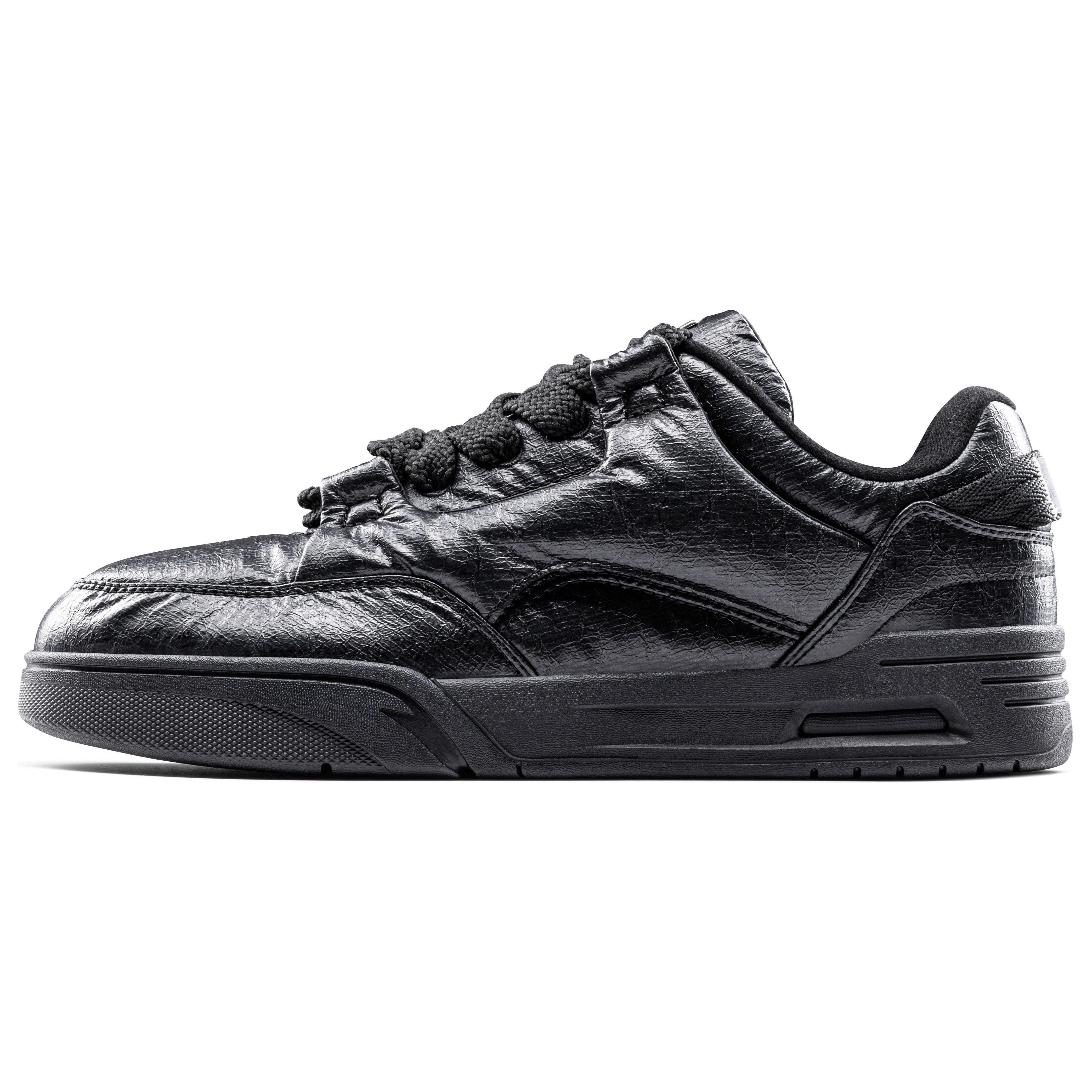 

New Anta AOJIE Cushioning Wear Resistant Low Top Skateboard Shoes Women s Black 122418040X-1 38.5