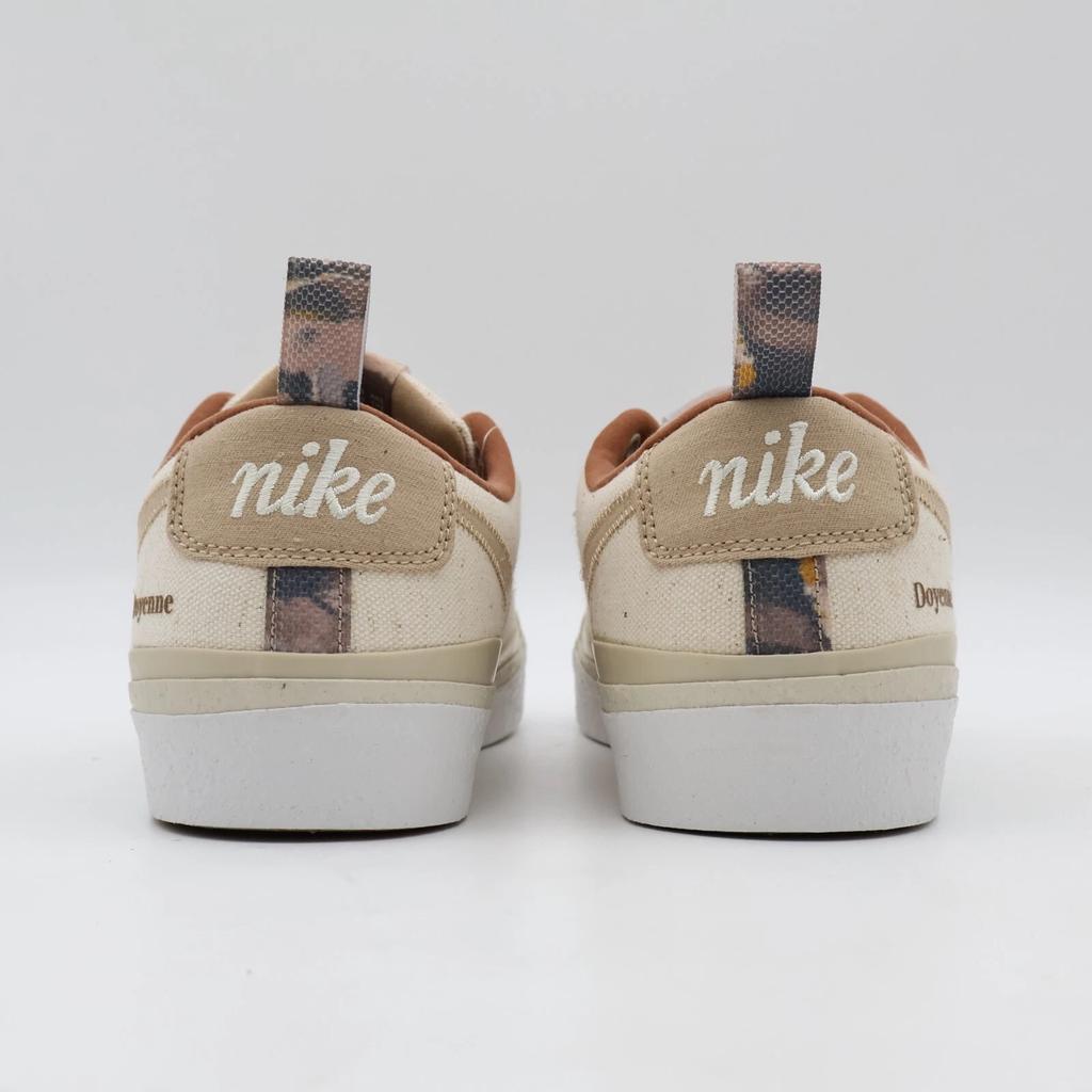 DZ3406-100 Doyenne × Nike SB Blazer Low Coconut Milk and Rattan Sail Brown Beige