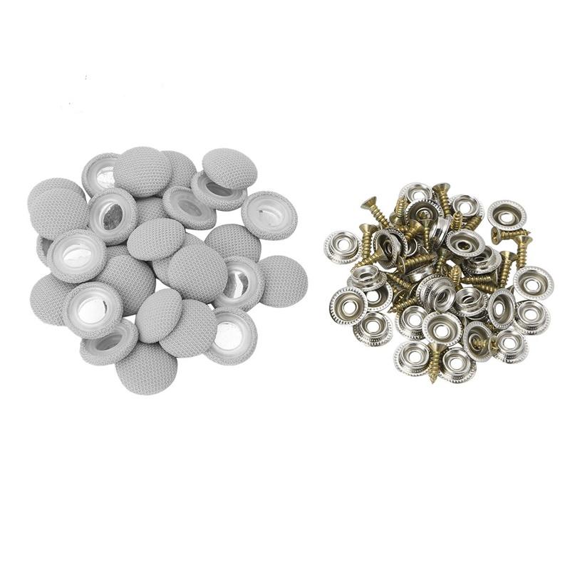 20/40pcs Car Interior Roof Buckles Headliner Ceiling Cloth Fixing Screw Care Fabric Buckle Rivets Retainer Cap Repair Tool