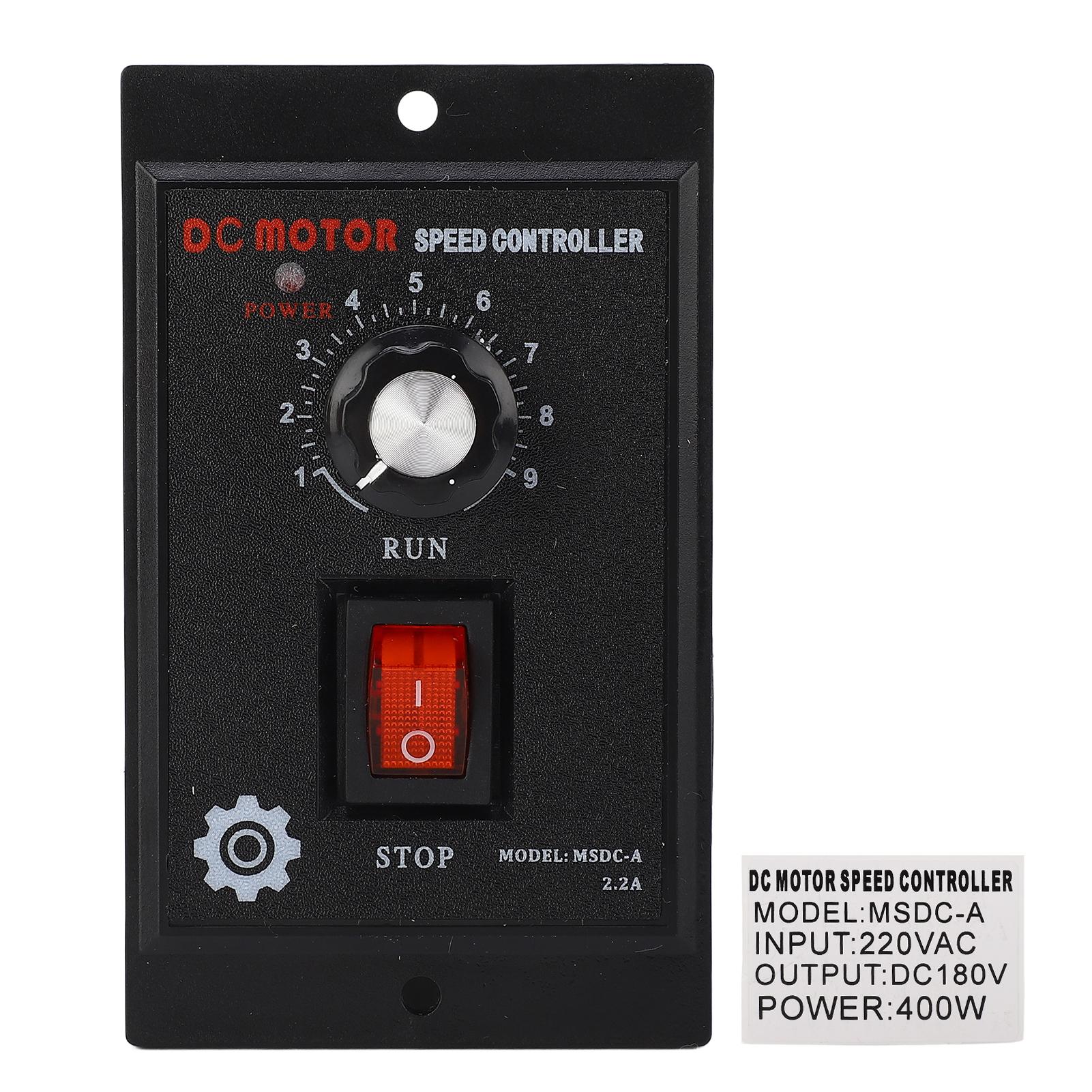 

DC Motor Speed Controller Input 220VAC Output 180VDC Forward Reverse Electric Motor Speed Regulator