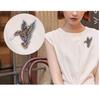 European and American high-end, rhinestone hummingbird brooch, animal chest flower, clothing bird brooch
