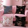 Klassische A-AllsaintsS Blumige Kissenhülle Bequeme Wendekissenhülle Ideal für Auto Sofa Schlafzimmer & Mehr