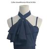 Historical Reenactment Ruffled Jabot Necktie Chiffon Detachable Faux Collar Neckpiece For Renaissances Colonial Outfit