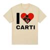I Love Playboi Carti Rapper Graphic Tshirt Unisex Women Harajuku Y2k Short Sleeve Tshirt Male Hip Hop Oversized T Shirt Streetwear