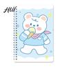 Lightweight Notebook For School Cute A5 Spiral Notebooks, Kawaii Animal Journals, 8.15" x 5.51" Lined Compact Writing Paper Notebook, 60 Sheet Journal