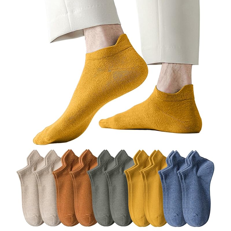 

[Kumomi] socks men s ankle socks Sports socks [antibacterial and deodorizing, moisture wicking, quick drying, hard to take off, 10 pair set] Cotton