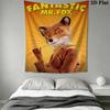 Cartoon Mr. Fox Pattern Home Decor Tapestry, Wall Hanging, Decorative RV Wall Cloth.NGT0928390