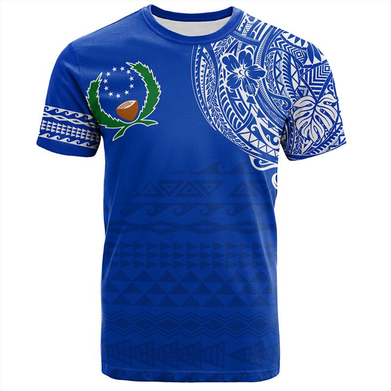 

Pohnpei Micronesia 3D Printed T Shirt Men Women Graphic T Shirt Fashion Short Sleeves Male Clothing Tops Oversize Tee Shirts XXS