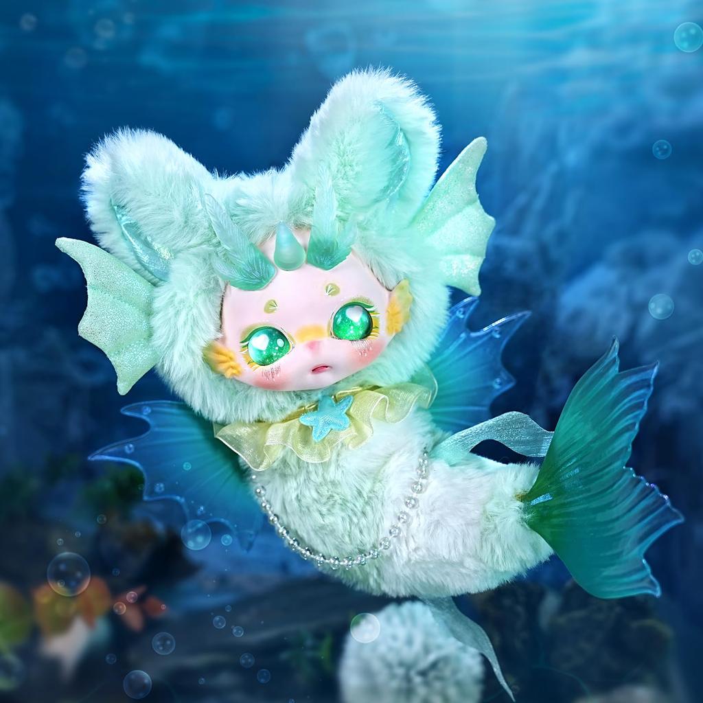 ICY Fortune Days 30cm Mermaid Series Plush Doll, 1 Box, Polyester, PVC, and ABS, Painted, Gift