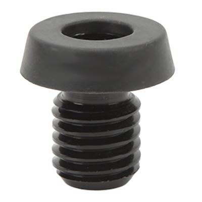 Billiard Cue Bumper Aluminum Alloy Plastic Billiard Bottom Plug Protector Case Cover for Pool Cue Stick Black
