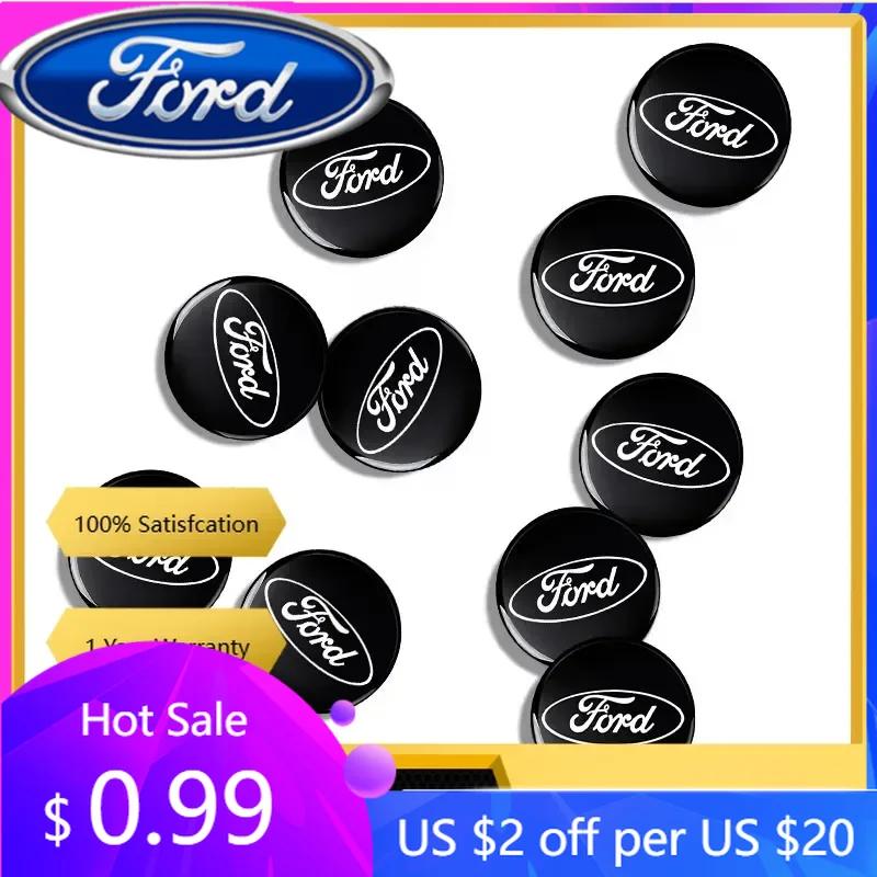 Car Sticker 2026 For Ford 2/5/10pcs Car Key Shell Remote Case Cover Aluminum Emblem Symbol Sticker For Ford Focus Mk2 Party Mk3