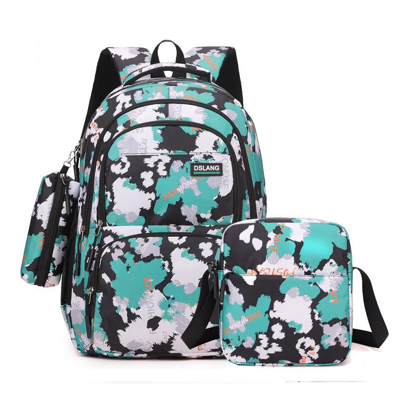 Sac à dos camouflage 3 pièces pour garçons Sac à dos pour élèves du collège et du lycée Sacs d'école grande capacité Sacs à dos de voyage pour hommes