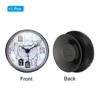 Uxcell 7.5cm Waterproof Mini Shower Clock Small Table Kitchen Living Bathroom Room Wall Clock Toilet Round Sucker Decor Art