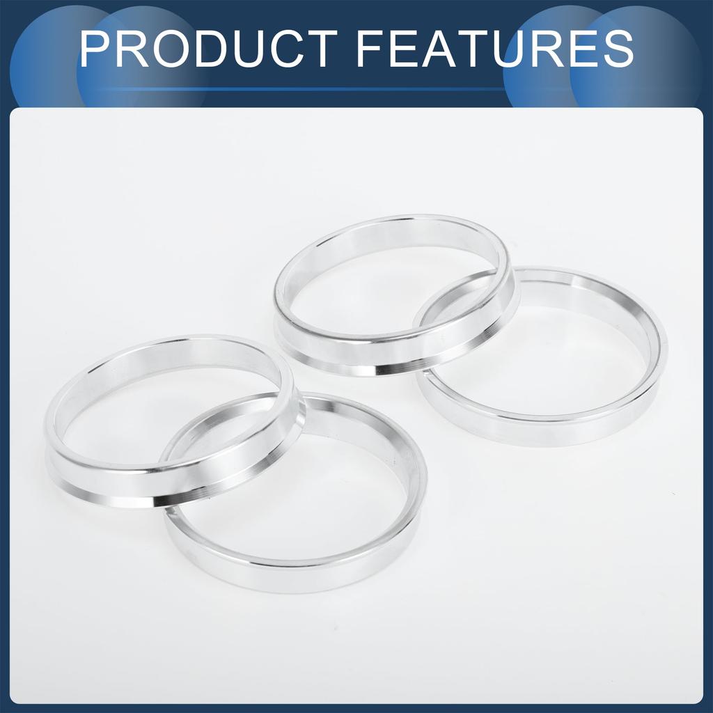 INFINAUTO Hub Centric Rings 54.1mm Inner to 60.1mm Outside Diameter Vehicle Wheel Hub Rings Aluminum Alloy 4pcs
