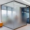 Gradient Frosted Glass Film: Semi-Transparent Office Partition Sticker.