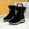Large size winter new snow boots fashionable women's outdoor casual shoes high top shoes side zipper cotton boots women