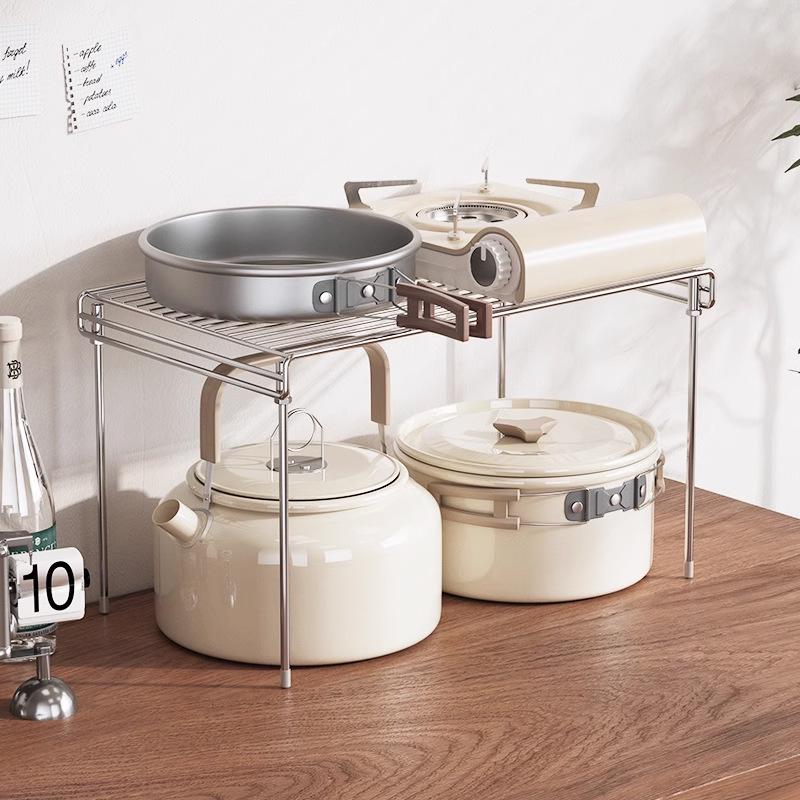 Stainless Steel Kitchen Microwave Oven & Rice Cooker Shelf