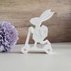 Easter Themed Ornament Mould Flexible Silicone Mold for Rabbit Figurine Decoration Gypsum Mold Jewelry Making Supplies