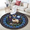 Wild Cats Symbols Round Area Rug Under Office Chairs Bedroom Living Room Home Decor