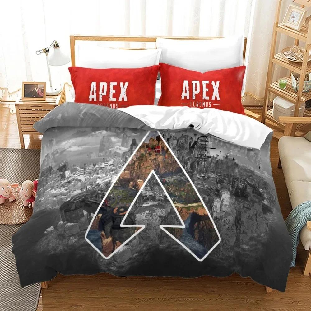 APEX Legends Bedding Set Single Twin Full Queen King Size Shooting Game Bed Set Aldult Kid Bedroom Duvetcover Sets 3D Print 012