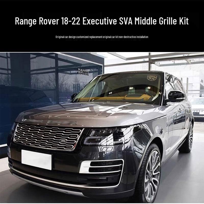 Trim Kit for Range Rover 18-22: Grille, Shark Gill, Handle Cover, Tailgate, and Body Trim