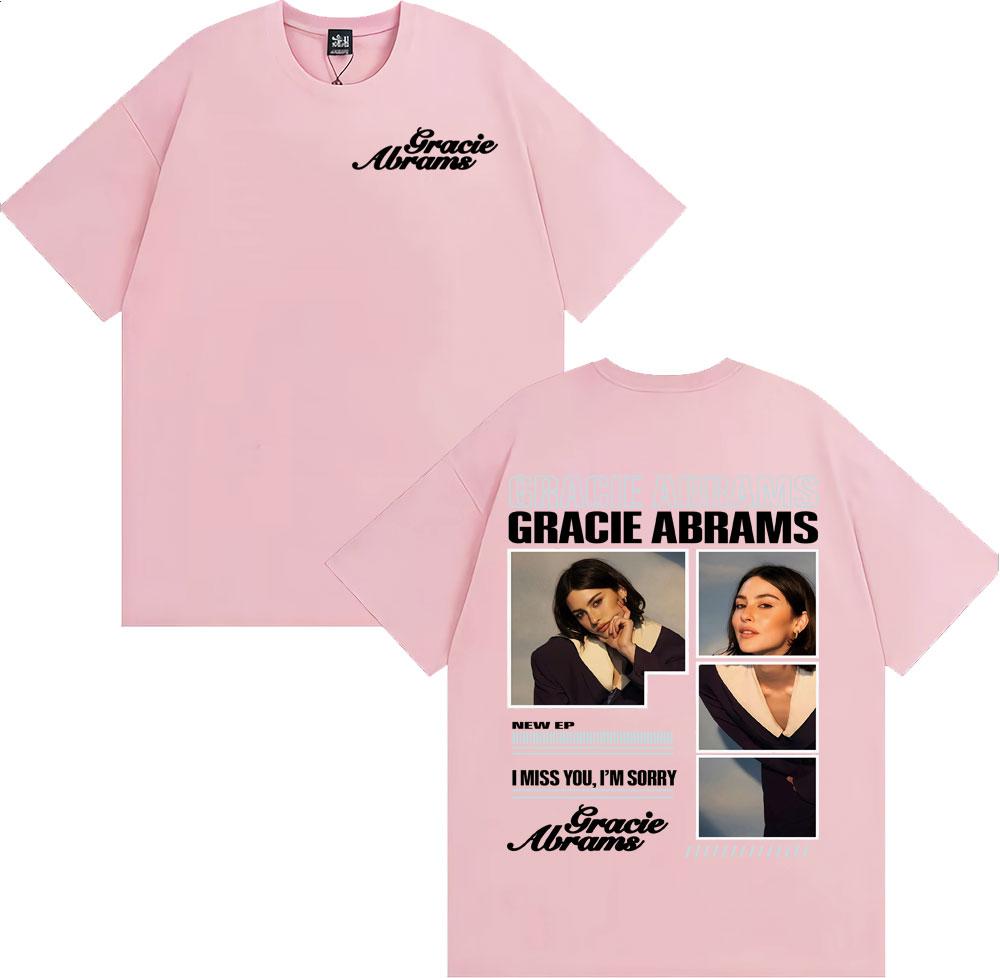 Gracie Abrams The Secret of Us Tour Cover T Shirts Men Women Fashion Trend Aesthetic T-shirts Cotton Casual Short Sleeve T Shirt