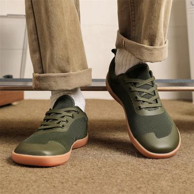 Herren Barfuß Casual Flats Weite Handfläche Fahrschuhe Weite Kopf Wanderschuhe Yoga Fitness Schuhe Große Größe