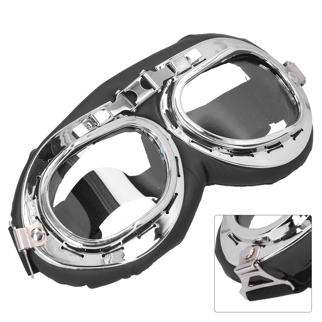 Motocyklové brýle Vintage sluneční brýle Prachotěsné Větruvzdorné Proti poškrábání Nošení s helmou