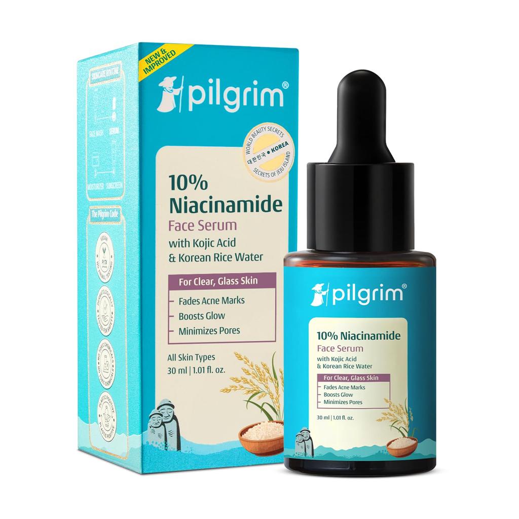 Pilgrim 10% Niacinamide Face Serum, 30ml Each (Pack of 2)