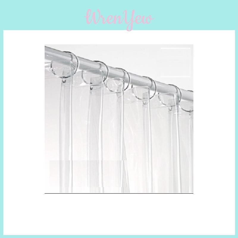 Modern Minimalist Metal Shower Curtain Hook Rings With Open Ends For Bathroom Decor