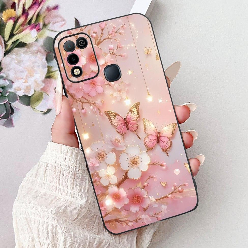 For Infinix Hot 10 X682C 10s X689B 10play X688C Back Cover For Infinix Hot 10 Play Case Shockproof Fashion Cute Cartoon Silicone