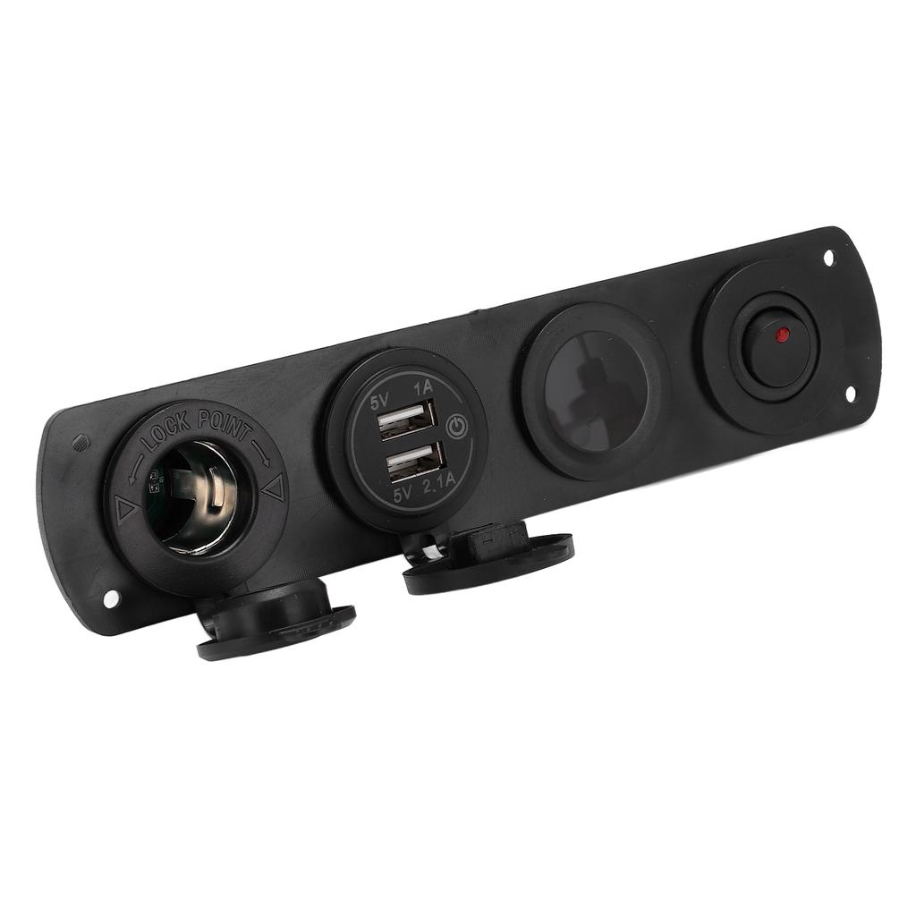 USB nabíjačka do auta 4 diery 2,1A Vodotesný dizajn Inteligentné ovládanie Dvojitý port Zásuvka do auta