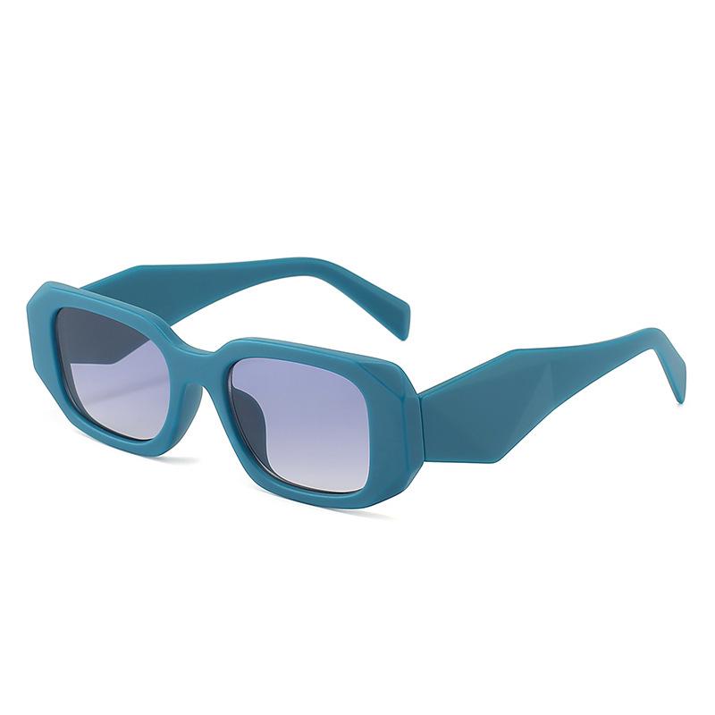 Unisex Trendy Square Frame Sunglasses - European & American Style, Model 21009
