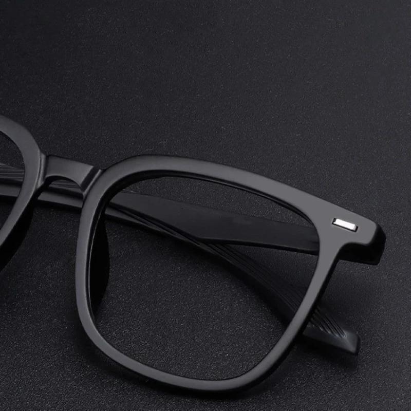 New Fashion Classic Rice Nail Frame Men'S Myopia Glasses Ultra Light Neutral High Quality Large Frame Anti Blue Light Glasses