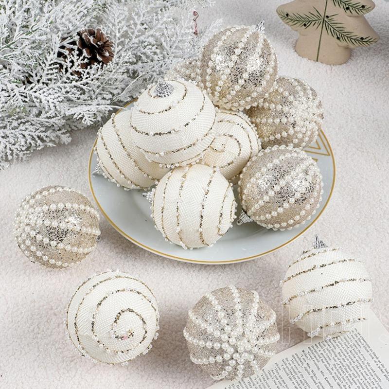 Shatterproof Christmas Tree Hanging Pendants Shimmering Baubles for Holiday Decoration Indoor and Outdoor Ornament