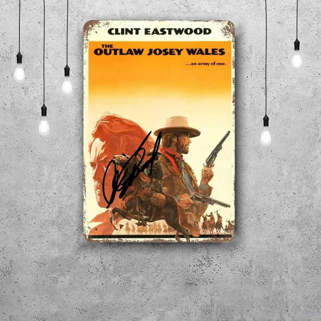outlaw josey wales Metal Signs wall decor Vintage Tin Signs Captain Metal Poster Decor for Bar Pub Club Wall Decoration