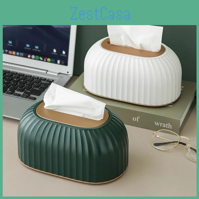 Tissue Nordic Box Holder Striped High Quality Toilet Paper Box Table Napkin Holder Car Tissue Paper Dispenser Home Decoration