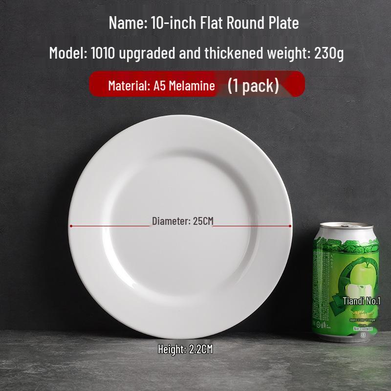 Runde Essteller im Melamin-Porzellan-Stil mit Seidenblumen-Design für Restaurants und Hotels