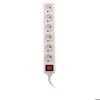 Power Strip - ZENITECH - 6 Sockets - With Switch - White