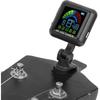 Clip on Tuner, High Definition Color Screen USB Rechargeable Ukulele Tuner Suitable for Guitar Bass Ukulele Violin (AT-102 black)