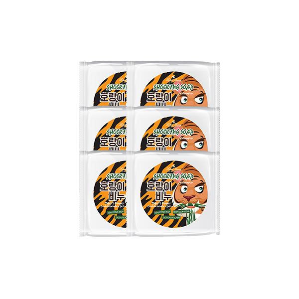 Tiger Soap 100g x 6/Contains Centella Asiatica Tea Tree/Cleansing Foam/Handmade Soap Tiger Soap